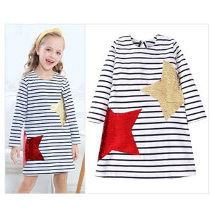 Flip Sequin Stars Girls 4th of July Dress